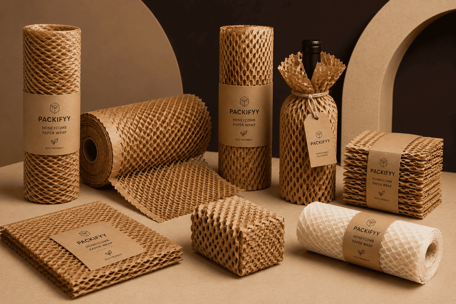 Honeycomb Paper Wrap.png Honeycomb Paper Wrap - Image 1